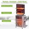 thumbnail image 5 of Aivituvin Heated Cat House with Heating Pad & Insulated Liner for Winter, Insulated Outdoor Cat House for Outdoor Indoor, Weatherproof Two Story Cat Shelter for Feral & Stray Cats, 5 of 7