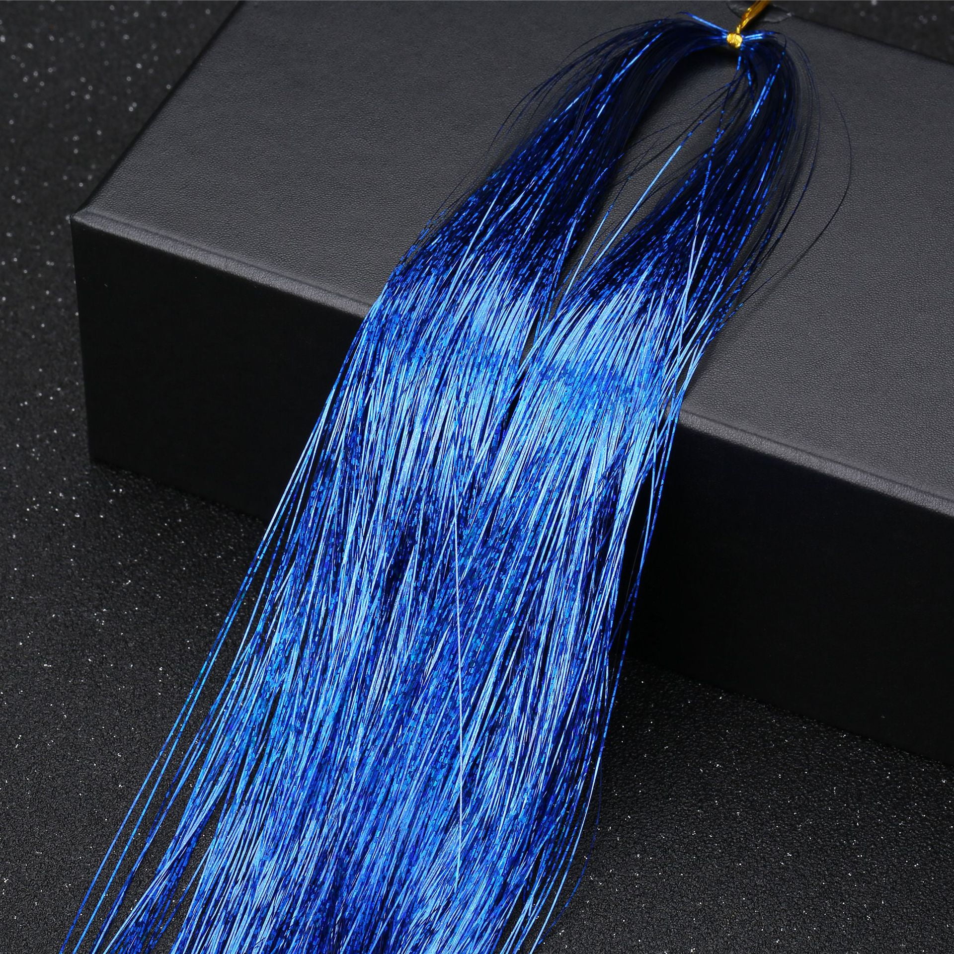 36inch Hair Tinsel Sparkling Glitter Tinsel Fairy Hair Extensions Heat