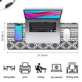 thumbnail image 5 of Long Mouse Pads for Desk,Black Geometric Striped Pattern Desk Mats on Top Of Desks, Desk Mouse Pad Extra Large with 3mm Non-Slip Base and Stitched Edge for Gaming,Office,Work,Home 31.5"x11.8", 5 of 6