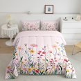 thumbnail image 1 of Erosebridal Rustic Flower Bedding ToddlerComforter Set, Pink Down Comforter, Girls Floral Bedroom Decor, Lightweight 2 Pieces, 1 of 8