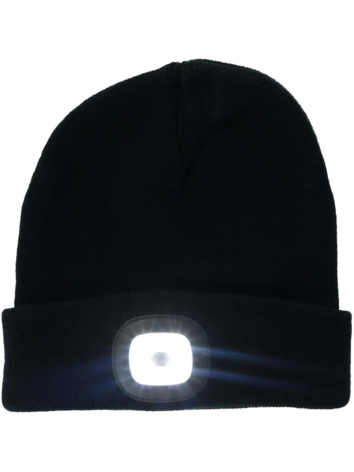 Night Scope Classic LED Rechargeable Knit Beanie Warm Head Light Hat Headlamp for Outdoor Activities 