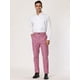 thumbnail image 3 of Pantalones a cuadros de negocios para hombre Pantalones de vestir a cuadros ajustados casuales Rosa L, 3 of 6