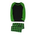 thumbnail image 2 of Blusa y pantalones con estampado a cuadros para hombre y papá, ropa familiar, pijamas, blusa y pantalones de poliéster, 2 of 4