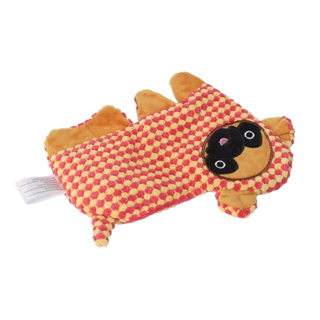 Dog Plush Molar Toy, Relieve Anxiety Dog Plush Toys Cleaning Avoid Destructive Behavior For Most Dogs Elephant,Raccoon,Orange Dog,Monkey