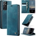 thumbnail image 1 of Funda tipo cartera para Samsung Galaxy S21 Ultra, de piel, con tarjetero, función atril, cierre magnético y bloqueo RFID de TPU a prueba de golpes, compatible con S21 Ultra, 1 of 8
