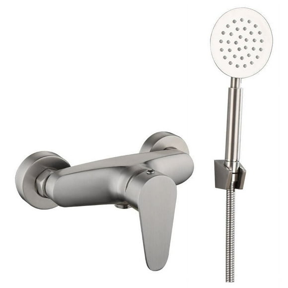 Chic Shower Suite, Wall-Mounted Bathroom Faucet Set For A Sleek Look, Complete Shower Faucets Sets With Ceramic Disc Cartridge