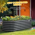 thumbnail image 4 of King Bird Screwless 8x3x2 ft Raised Garden Bed Galvanized Deep Planter Box for Outdoor Gardening Dark Gray, 4 of 10
