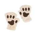 thumbnail image 1 of Guantes sin dedos para mujer Guantes de gato Guantes cálidos de felpa sintética Guantes de gato bonitos para los dedos Guantes de invierno para cosplay Equipamiento para deportes de invierno, 1 of 4