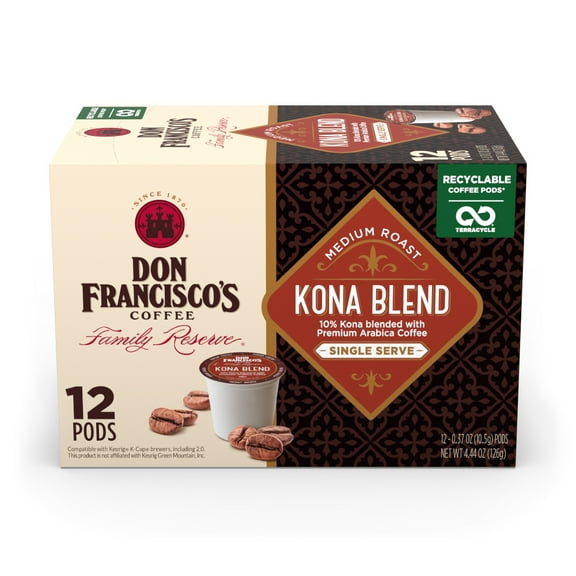 Don Francisco's Kona Blend Family Reserve Single Serve Coffee, 12 ct, 4.44 oz