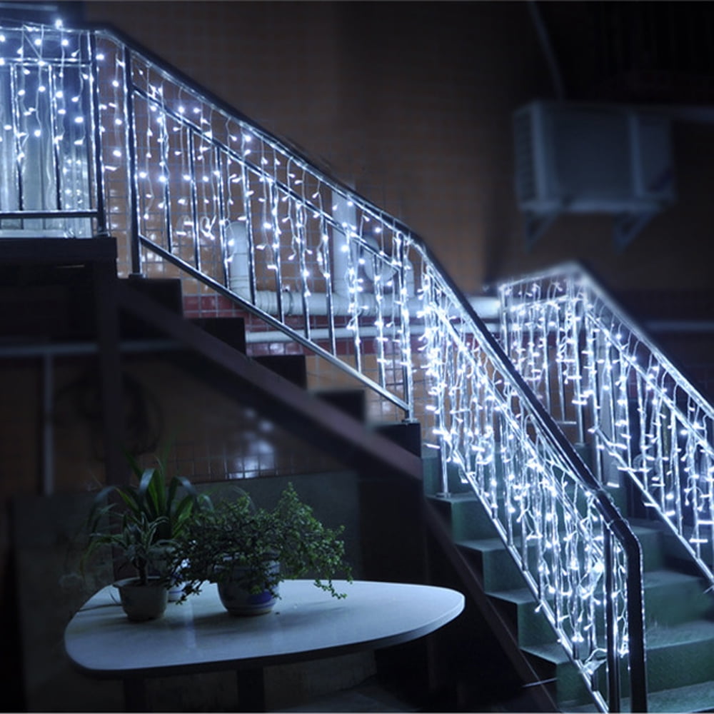 Freezing Rain Fairy Lights for Outdoor Use, LED Light Curtain with
