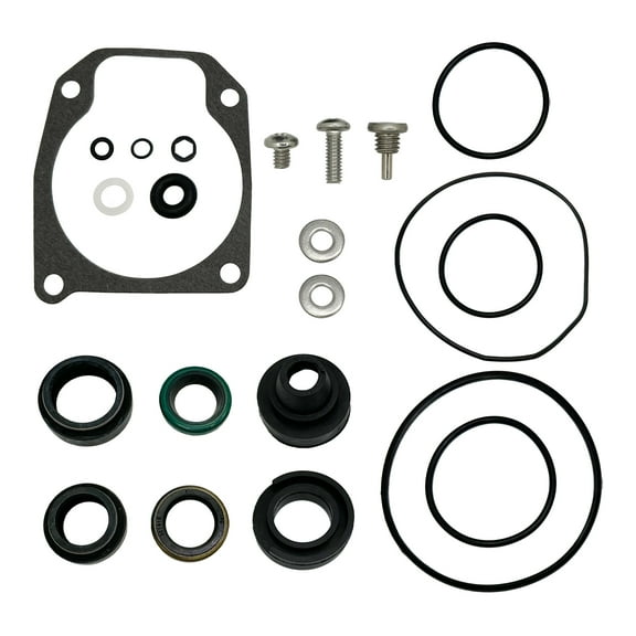Lower Unit Gearcase Seal Kit Replacement for Johnson Evinrude 2-cyl, 25 35 40 48 50 HP Sierra - 18-2694, 433550