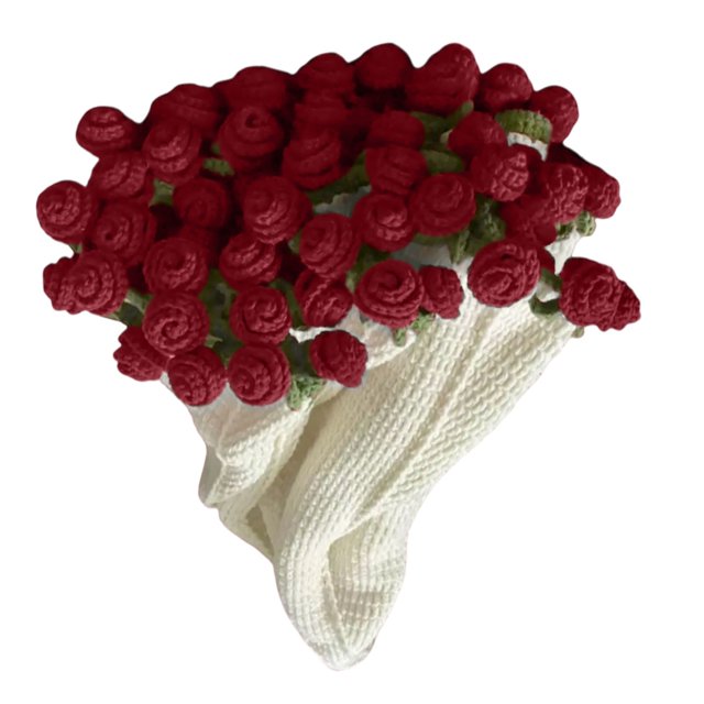 Manta de ramo de rosas de ganchillo - Manta floral de punto suave y ligera hecha a mano - Manta decorativa acogedora de 85 cm para casa, campamento, viaje - Regalo lavable a máquina para el Día de