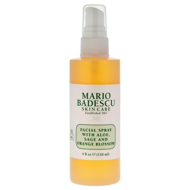 Spray facial con aloe, salvia y azahar de Mario Badescu para unisex - Spray de 4 oz