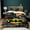 Color1, variant on Bat-man Duvet Cover Set with Pillowsham Super Soft Comfortable Quilt Cover Single Lightweight 3PCs Home Bedding Set