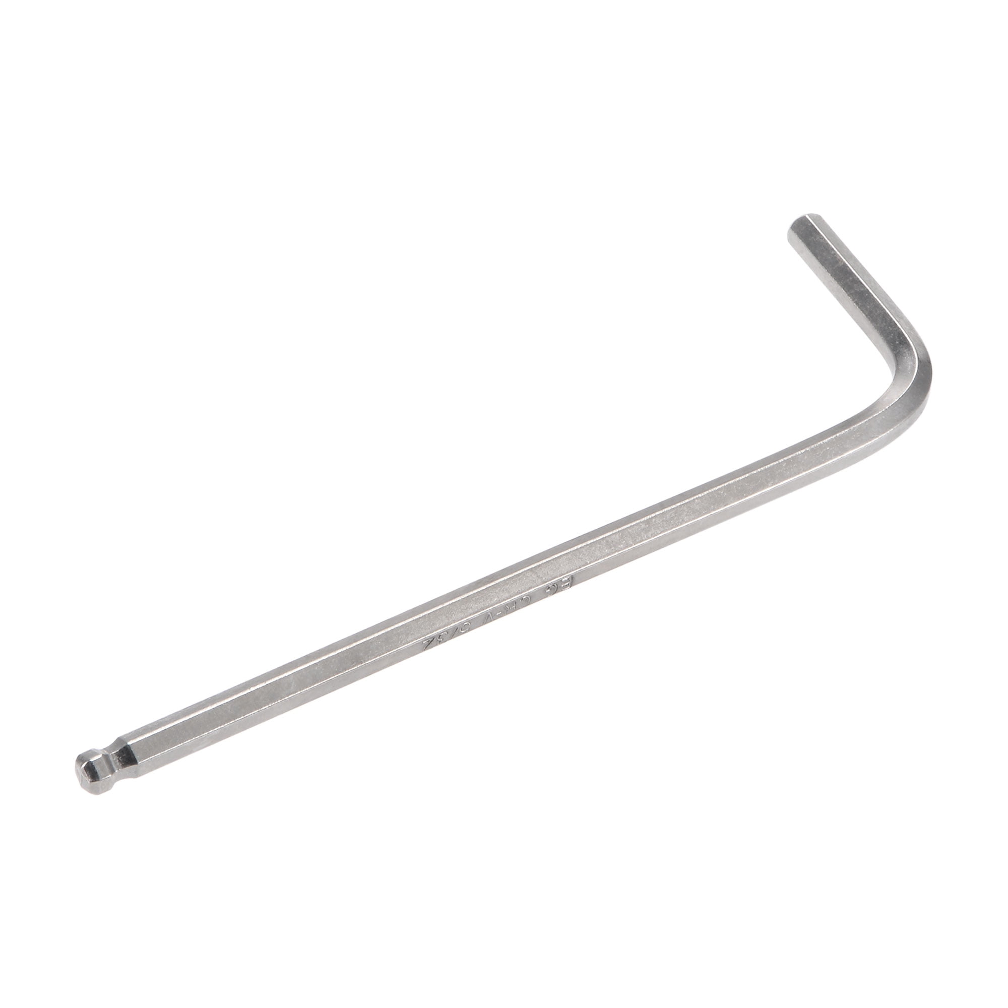 Unique Bargains Ball End Hex Key Wrench L Shaped Long Arm CR-V Silver 5/32"