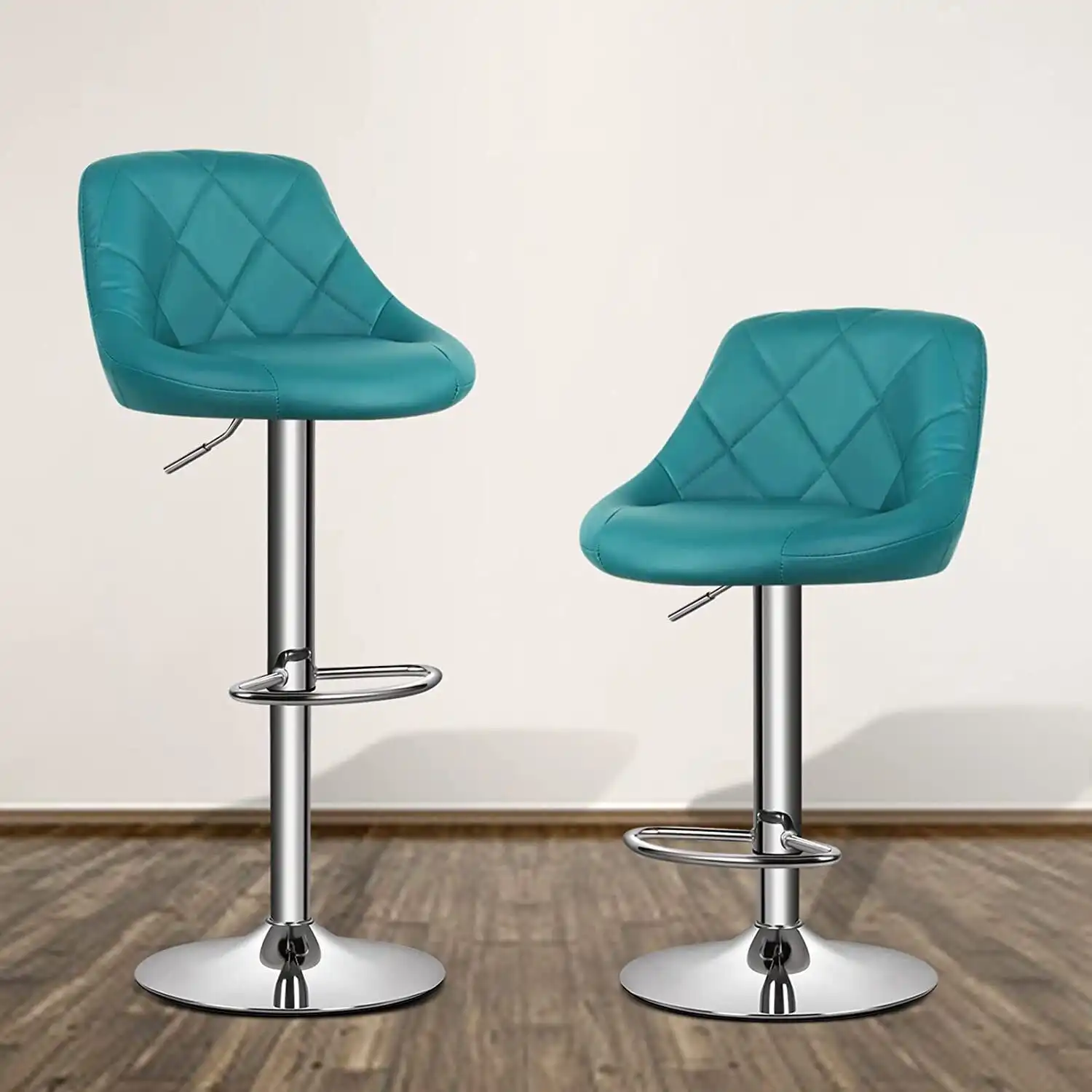 Magshion Bar Stools Set of 2 Swivel Counter Height Barstools Adjustable