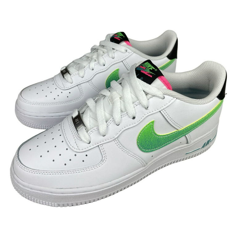 Nike Big Kids Air Force 1 Lv8 Bg (white / green abyss-spring green)