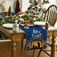thumbnail image 4 of Sm:)e The Lord Blue Sky Christmas Table Runner, Seasonal Winter Holy Night Christ Kitchen Dining Table Decor for Outdoor Home Party 13x90 Inch, 4 of 7