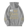 thumbnail image 5 of My Daddy Watches Over Me From Heaven Hoodies for Women Memorial Hoodie Graphic Hooded Sweatshirt Pullover with Pockets, 5 of 6