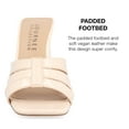 thumbnail image 3 of Journee Collection Womens Ellington Inset Covered Block Heel Slip On Sandals, 3 of 6