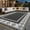 Modern-Black & White, variant on SIXHOME 5x8 Feet Waterproof Outdoor Rug - Reversible Black & White Plastic Patio Mat, Non-Slip Durable Moroccan Geometric Design for Camping, RV, Balcony, Porch, Picnic