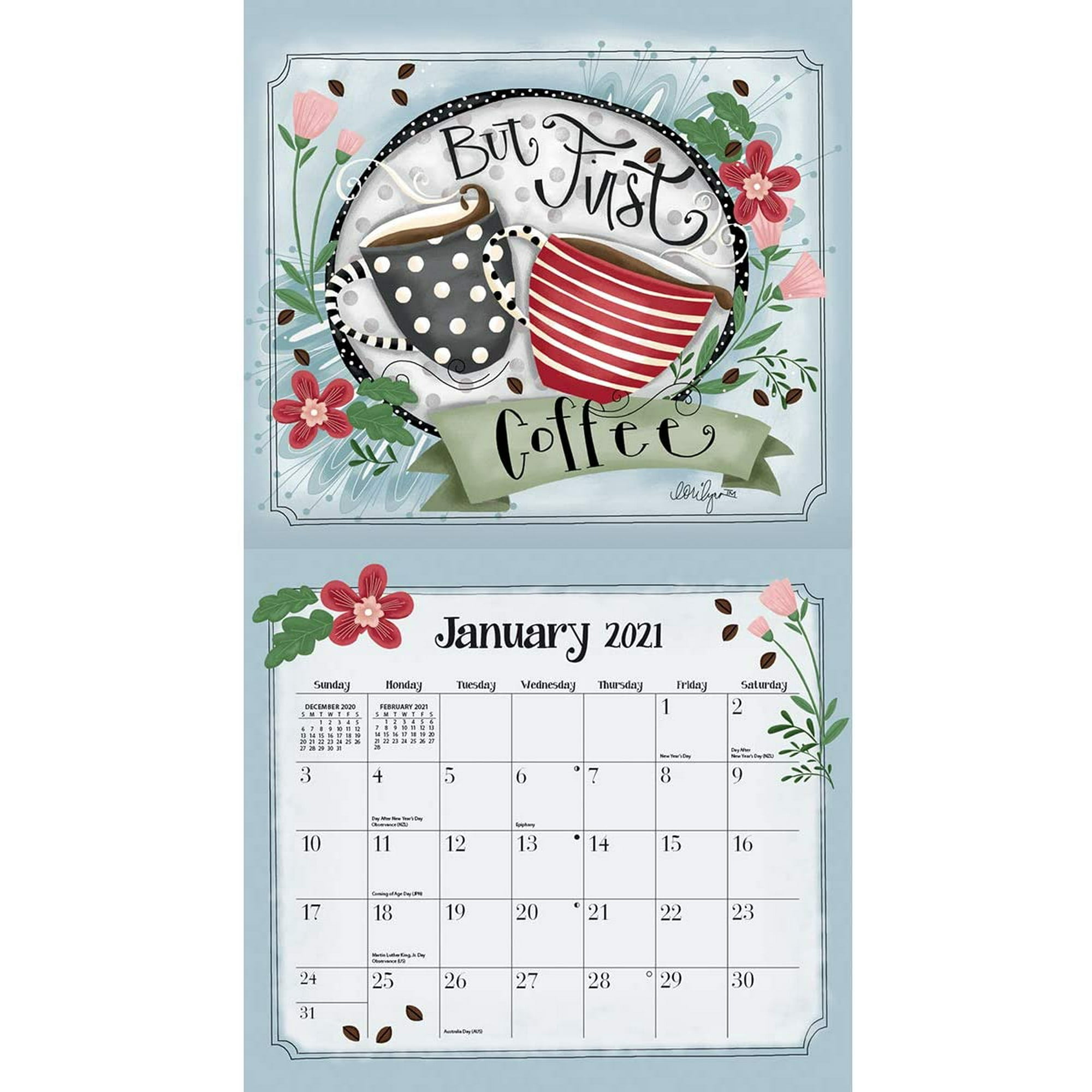Lang Coffee 2021 Wall Calendar 21991001853 Walmart Canada lang 2021 coffee wall calendar