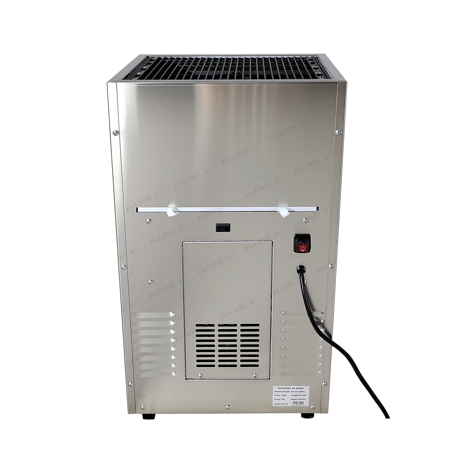 Kolice Commercial Automatic Shaved Ice Machine, Ice Crusher Shaver, Snow Ice Maker, Snowflake Ice Maker -200kgs/Day, Air Cooling
