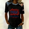 thumbnail image 2 of Youpwaven America 250 Years of Freedom Shirt, Women's 250th Anniversary USA Merchandise, 1776-2026 Patriotic Flag Graphic Tee, Commemorative Color Block Top, 2 of 5
