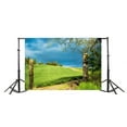thumbnail image 3 of ABPHOTO Polyester 7x5ft Photography Backdrop Countryside Scenery Green Field Nature Backdrops for Photography Photo Shoots Party Newborn Kids Baby Personal Portrait Photo Background Studio Props, 3 of 4