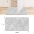 thumbnail image 6 of Grey Minimalistic Modern Geometry Doormats,Non-Slip Absorbent Mats Super Switch Rug for Indoor Outdoor Bathroom, 6 of 6