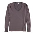 thumbnail image 1 of BP. Womens Solid V-Neck Pullover Sweater prplsyrup S, 1 of 2