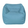 thumbnail image 1 of Puf pequeño Macarena con Relleno funda de lino moderno sofá tatami Azul claro, 1 of 8