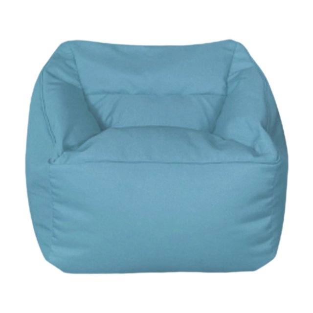 Puf pequeño Macarena con Relleno funda de lino moderno sofá tatami Azul claro