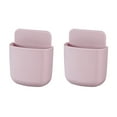 thumbnail image 1 of tamizeot 2 Pieces Air Conditioning Remote Control Storage Box Small Size Organization Container Plastic Phone Holder Organizer Case Pink, 1 of 6