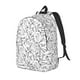 thumbnail image 1 of Easygdp Black White Music Mochila de Lona Resistente para Laptop, Compatible con Laptops de 15 a 17 pulgadas, Ideal para Escuela, Trabajo y Viajes-Medium, 1 of 5