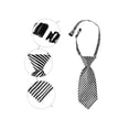 thumbnail image 3 of INSPIRE CHIC Cute Uniform Tie Pre-tied Striped Short Ties for Women School Casual, 3 of 6