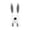Black Plaid, variant on Yanxiao Easter Bunny Wreaths, Easter Spring Outdoor Indoor Hanging Door Decorations Hangers, Easter Bunny Butt & Ears DIY Kit Decorations for Front Door, Wreaths and Baskets