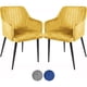 thumbnail image 1 of Set 2 Sillas Comedor Sillones Terciopelo Acolchadas Modernas, 1 of 5