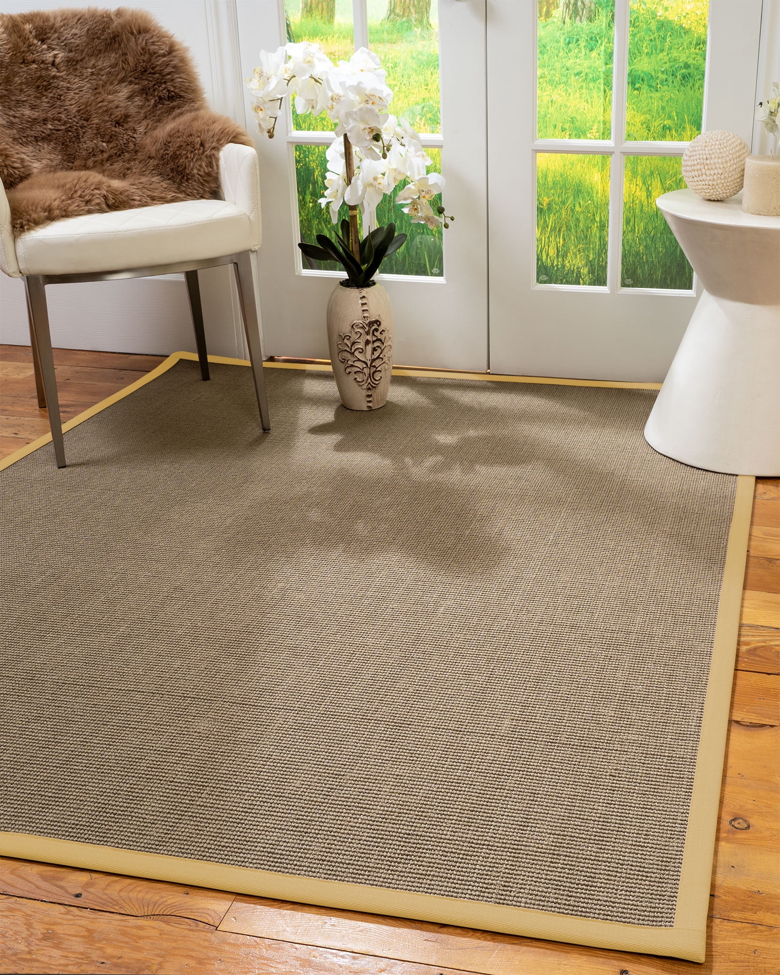 Natural Area Rugs Dalton Custom Sisal Rug, 4' x 12', Extra Wide Natural