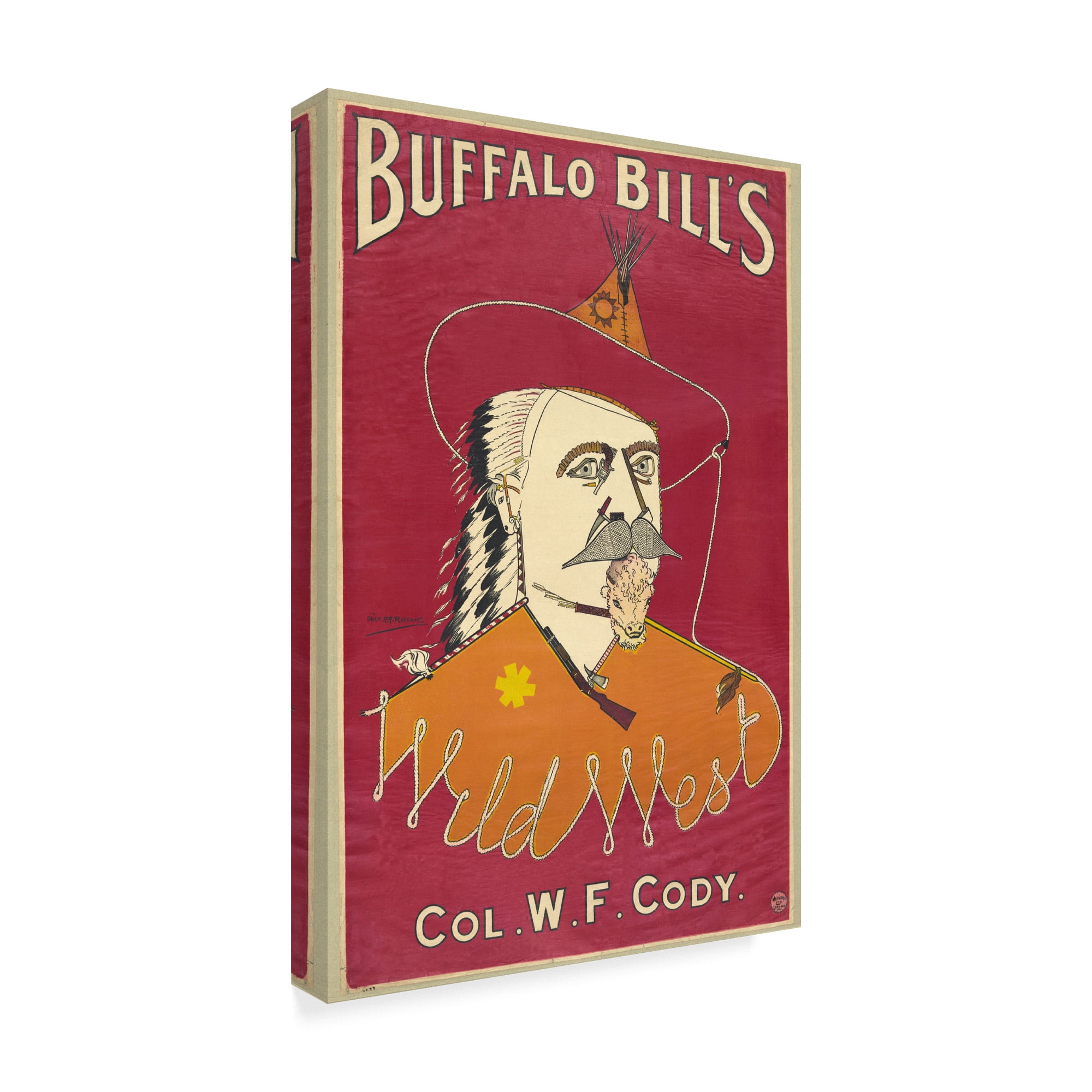 Trademark Fine Art 'Buffalo Bills Wild West' Canvas Art by Alick P.F. Ritchie