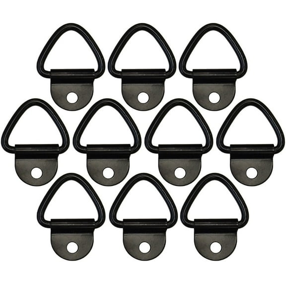 The ROP Shop | (10) 1/4" Steel D-Ring Truck Trailer Motorcycle ATV Rope Chain Tie Down 2,400#