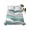 Green, variant on Teal Ombre Twim Size Flat Sheet, Wrinkleproof & Fadeproof Cooling Flat Bed Sheet Only, Modern Geometric Moire Abstract Art Breathable Soft Bedding Top Sheets 66 x 96 Inches