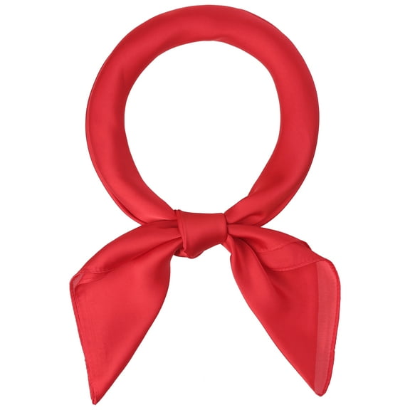 Bufandas de mujer de 70 cm, pañuelo cuadrado puro de Color liso liso, pañuelo para el cuello, pañuelo para el cuello rojo 70x70cm/27.56x27.56(LxW)