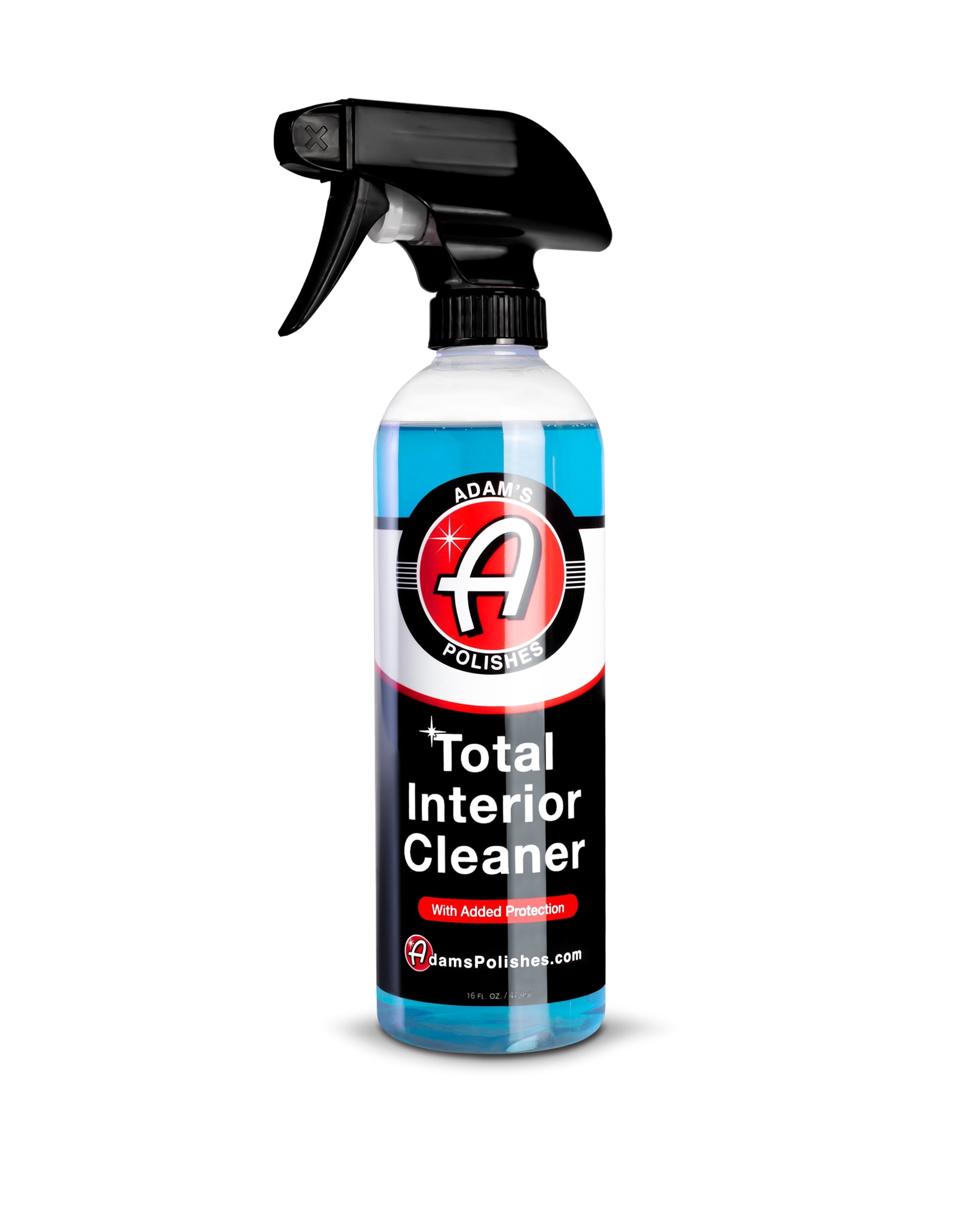 (2 pack) Adam’s Total Interior Cleaner & Protectant, 16oz., Car Interior Quick Detailer & SiO2 Protection - Ceramic Infused UV Protection, Anti-Static, OEM Finish - for Leather, Vinyl, Plastics, Glass & More