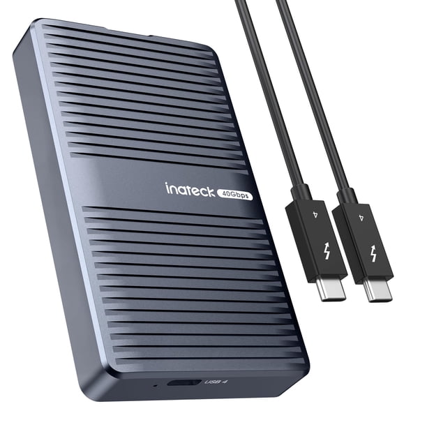 Carcasa SSD Inateck M.2 NVMe de aluminio USB 4.0/Thunderbolt 3/4 de Inateck de 40 Gbps
