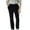 Black, variant on Ediodpoh Men's Corduroy Pants Solid Color Pleated Front Regular Fit Elastic Waist Classic Casual Stylish for Fall Winter Black XXL