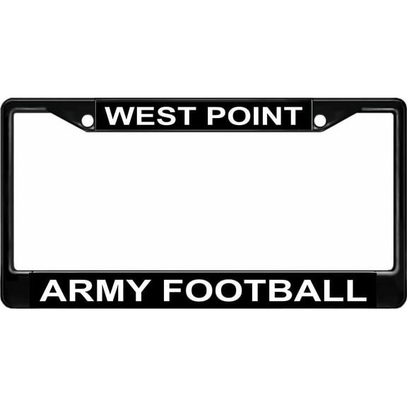 U.S. Army Football West Point Black License Plate Frame