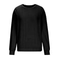 thumbnail image 5 of Njoeus Womens Blouses, Women Long Sleeve Round Neck Solid Blouse Causal Pullover Tops T-shirt S-XXL, 5 of 6
