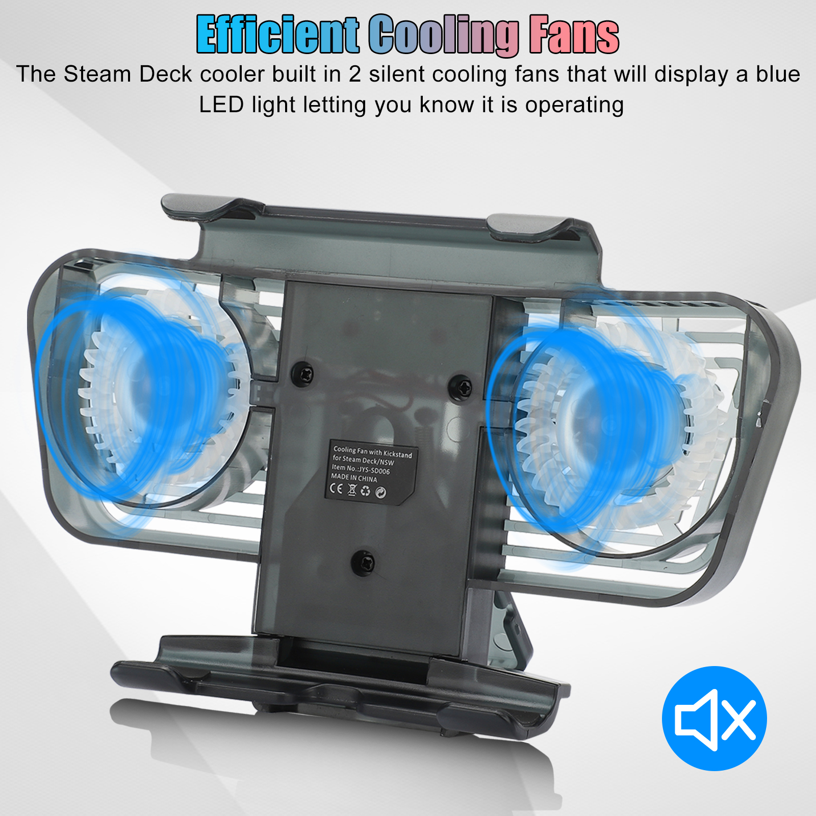 Buy Cooling Fan Fit for Steam Deck, EEEkit Portable Dual Cooling Fan