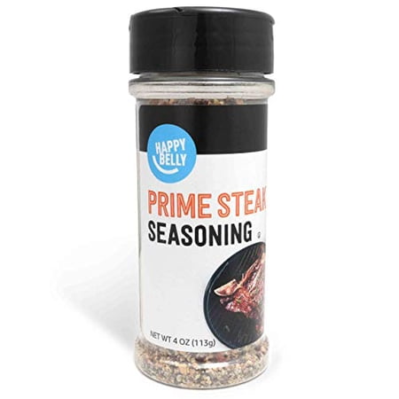 Amazon Brand - Happy Belly Prime Steak Seasoning, 4 ounce (Pack of 1)
